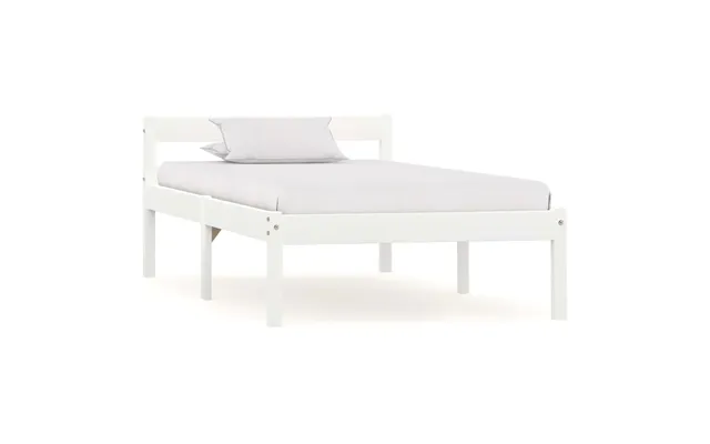 Sengeramme Uden Madras Massivt Fyrretræ - Mørkebrun 120 X 200 Cm