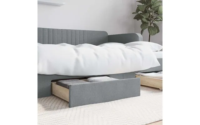 Sengeskuffer Konstrueret Træ Og Stof - Sort