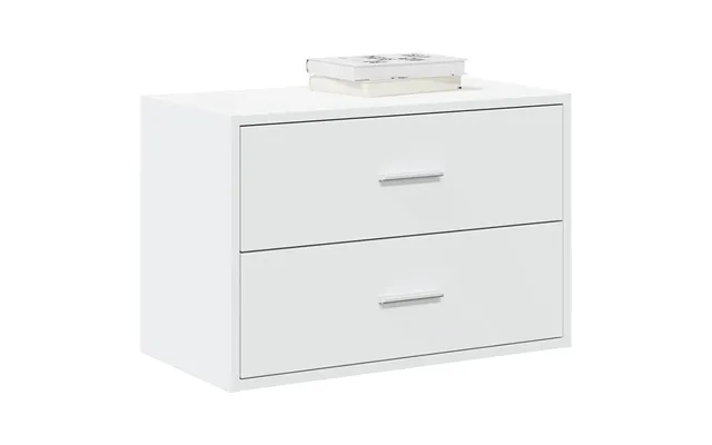 Skab Med 2 Skuffer 60x31x40 Cm Konstrueret Træ - 2 Betongrå