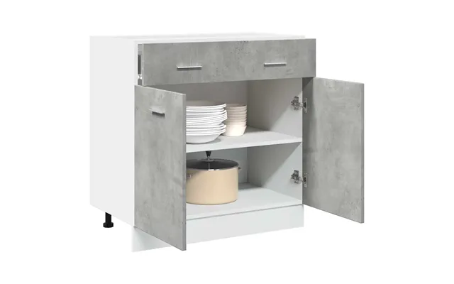 Skuffebundskab Lyon 80x46x81,5 Cm Konstrueret Træ - Hvid