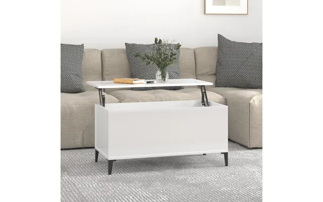 Sofabord Konstrueret Træ - Hvid 60 Cm