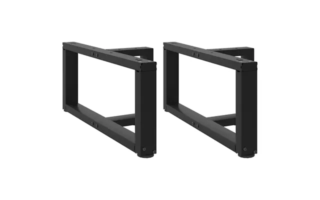 Sofabordben T-formet Stål Sort - 60 X 25 X 42-43 Cm