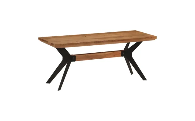 Spisebænk 110x40x46 Cm Massivt Akacietræ Og Stål