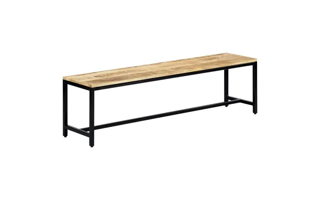 Spisebordsbænk Massivt Ru Mangotræ - 120 Cm