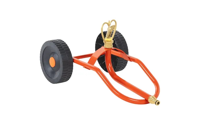 Sprinkler Med Hjul Og Drejeligt Hoved Stål