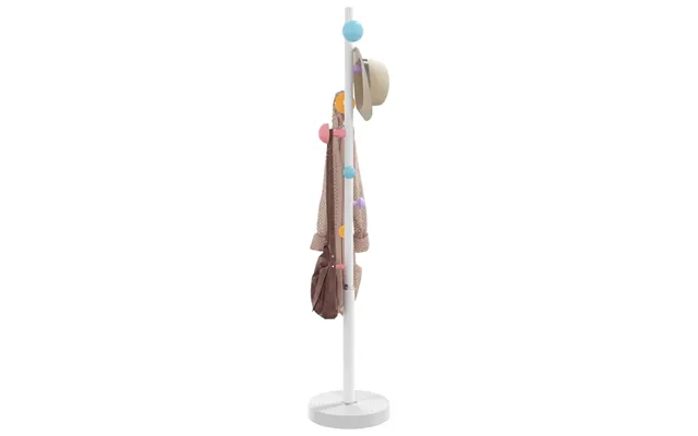 Stumtjener 172 Cm Pulverlakeret Jern - Hvid