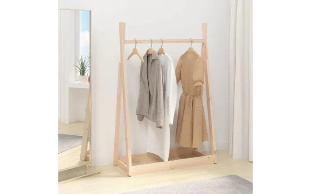 Tøjstativ 100x45x150 Cm Massivt Fyrretræ - Naturfarvet