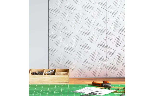 Trappe Tread Firkantet Sølv Aluminium - 50 X 50 X 0,2 Cm 2
