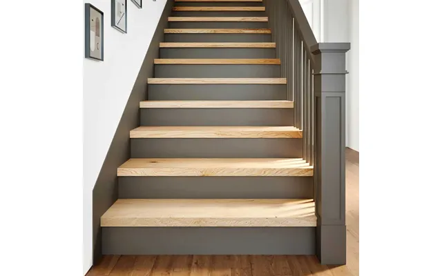 Trappemåtter 20 Stk Ubehandlet Massivt Egetræ Naturfarvet - 16 120 X 25 X 2 Cm
