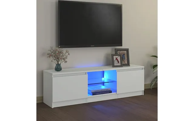 Tv-skab Med Led-lys - Sort 140 X 40 X 35.5 Cm