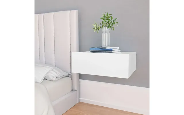 Væghængt Natbord 40x30x15 Cm Konstrueret Træ - 1 Røget Eg