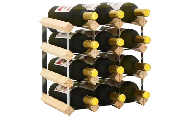 Vinreol Til 12 Flasker Massivt Fyrretræ - 120 Beige