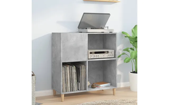 Vinylskab 84,5x38x89 Cm Konstrueret Træ - Betongrå