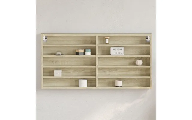 Vitrineskab Konstrueret Træ - Hvid 100 X 8.5 X 75 Cm