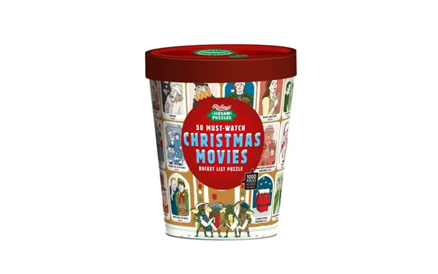 50 Must-watch Christmas Movies Bucket List 1000-piece Jigsaw Puzzle - Ridley's Games