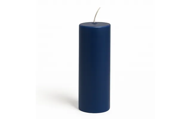 Bloklys Ø5x10 Cm - Moerk-blaa