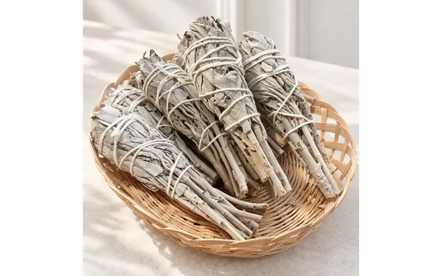 California Hvid Salvie Røgelsesbundt 10 Cm Økologisk Smudge Stick