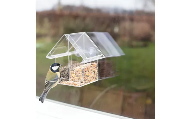 Fuglefoderhus Akrylglas Combi - 2 Rum