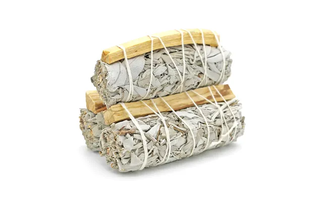 Hvid Salvie & Palo Santo Røgelse Stav 10 Cm Energi Renselse & Meditation
