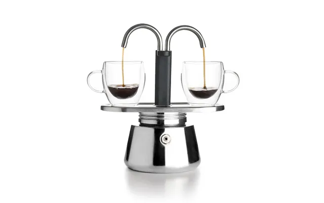 Ibili Mini Espressokande 2 Kopper Rustfrit Stål 90 Ml