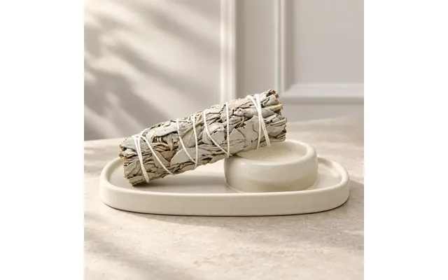 Keramisk Palo Santo Brænder Antik Creme - 16,5 Cm