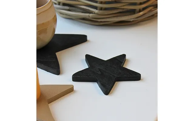Stjerne Glasbrik Coasters - Træ