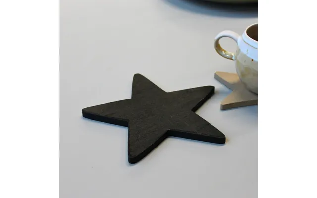 Stjerne Glasbrik Coasters - Træ