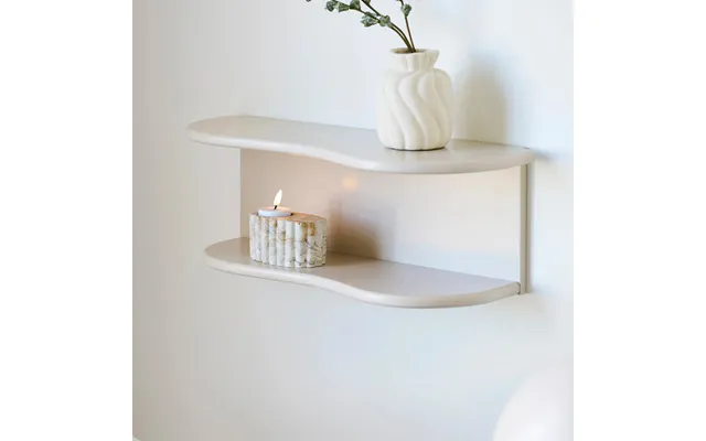 Væghylde I Beige Mdf Fsc 100% 44×17,5×h18 Cm