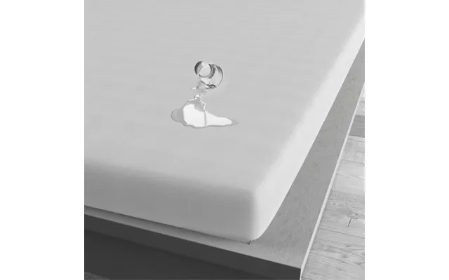 Vandtæt Inkontinenslagen Til Topmadras Hvid 100% Jersey Bomuld Åndbart & Anti-allergisk - 160x220-cm