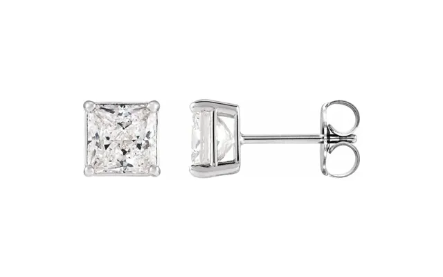 Moissanite Ørering 14kt Guld