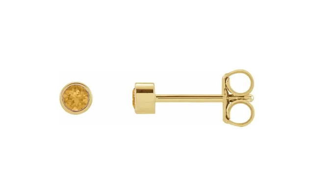 Petit Bezel 14kt Citrin