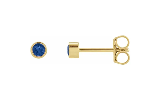 Petit Bezel 14kt Safir