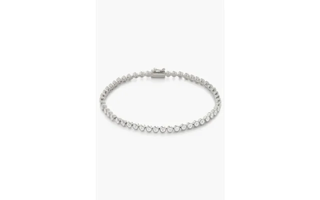 Tennisarmbånd Bezel - Eksklusivt Design Med Moissanite Ædelsten