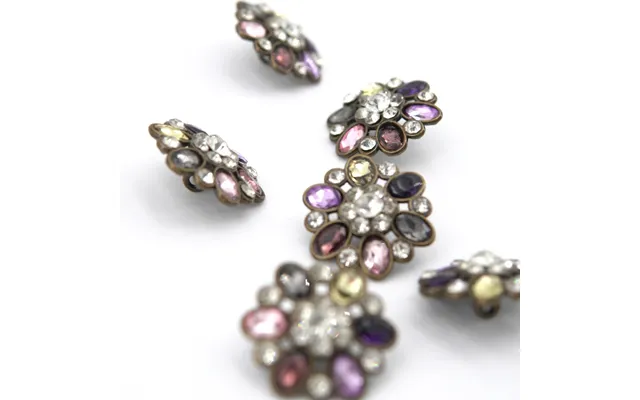 Knap 23 Mm - Krystalblomst