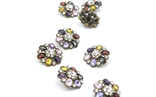Knap 28 Mm - Krystalblomst