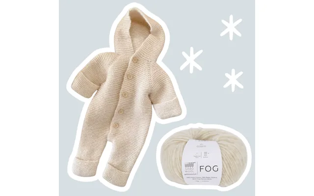 Strikkekit Selmas Sovedragt I Fog - 6-12 Mdr