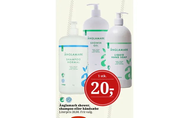 Änglamark Shower, Shampoo Eller Håndsæbe