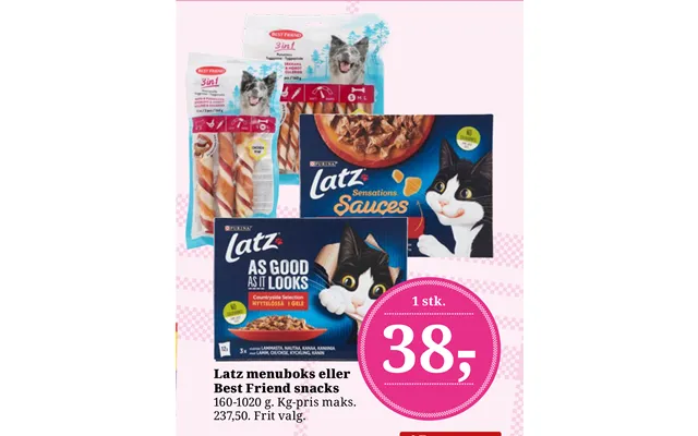 Latz Menuboks Eller Best Friend Snacks