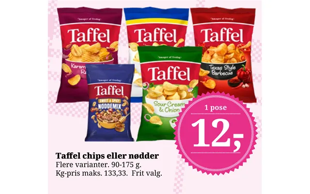 Taffel Chips Eller Nødder