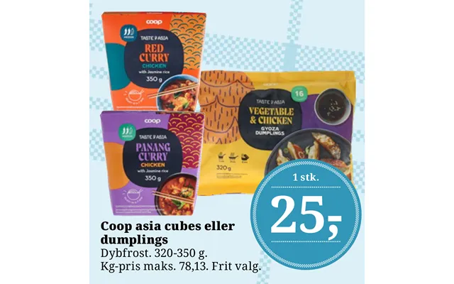 Coop Asia Cubes Eller Dumplings