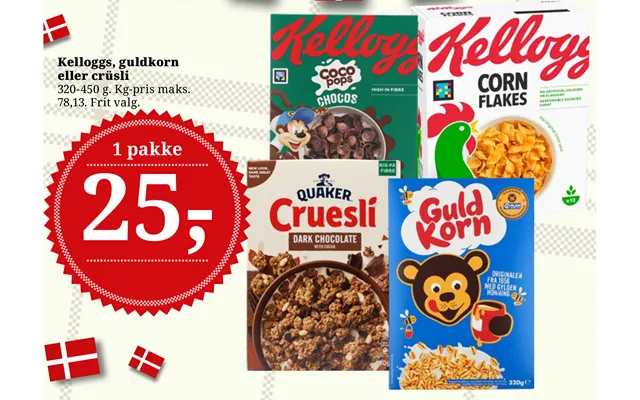 Kelloggs, Guldkorn Eller Crüsli