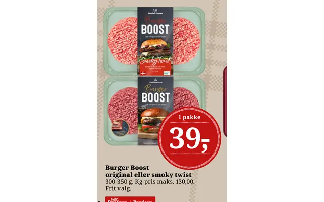 Burger Boost Original Eller Smoky Twist