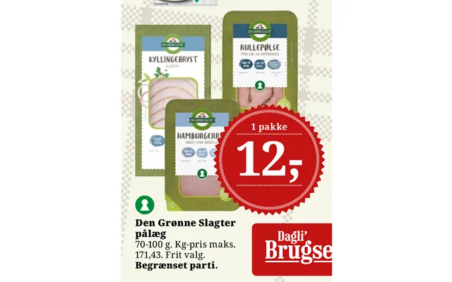 Den Grønne Slagter Pålæg