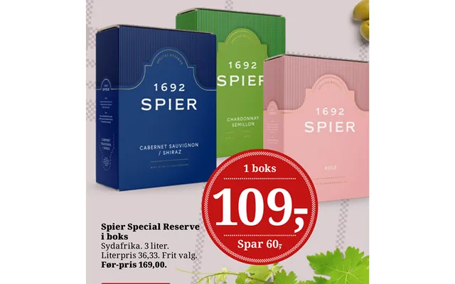 Spier Special Reserve I Boks