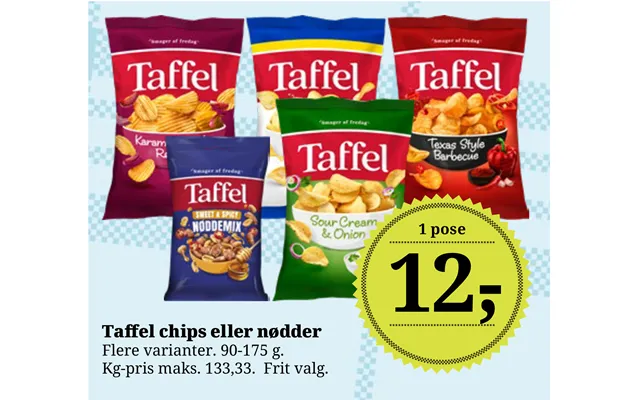 Taffel Chips Eller Nødder