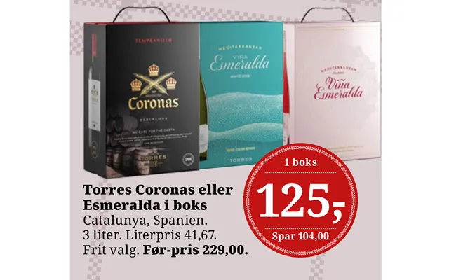 Torres Coronas Eller Esmeralda I Boks