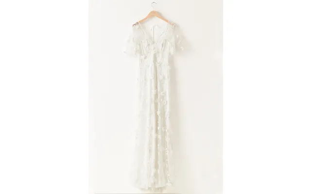 Embroidered Floral Wedding Gown