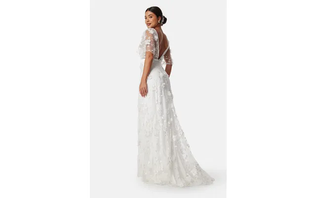 Embroidered Floral Wedding Gown