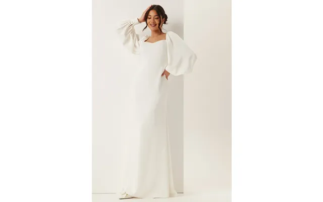Puff Sleeve Wedding Gown