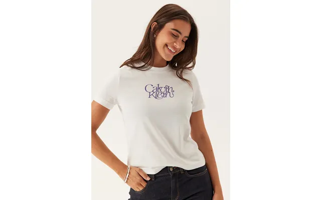 Ss Fitted Script Calvin Klein Te